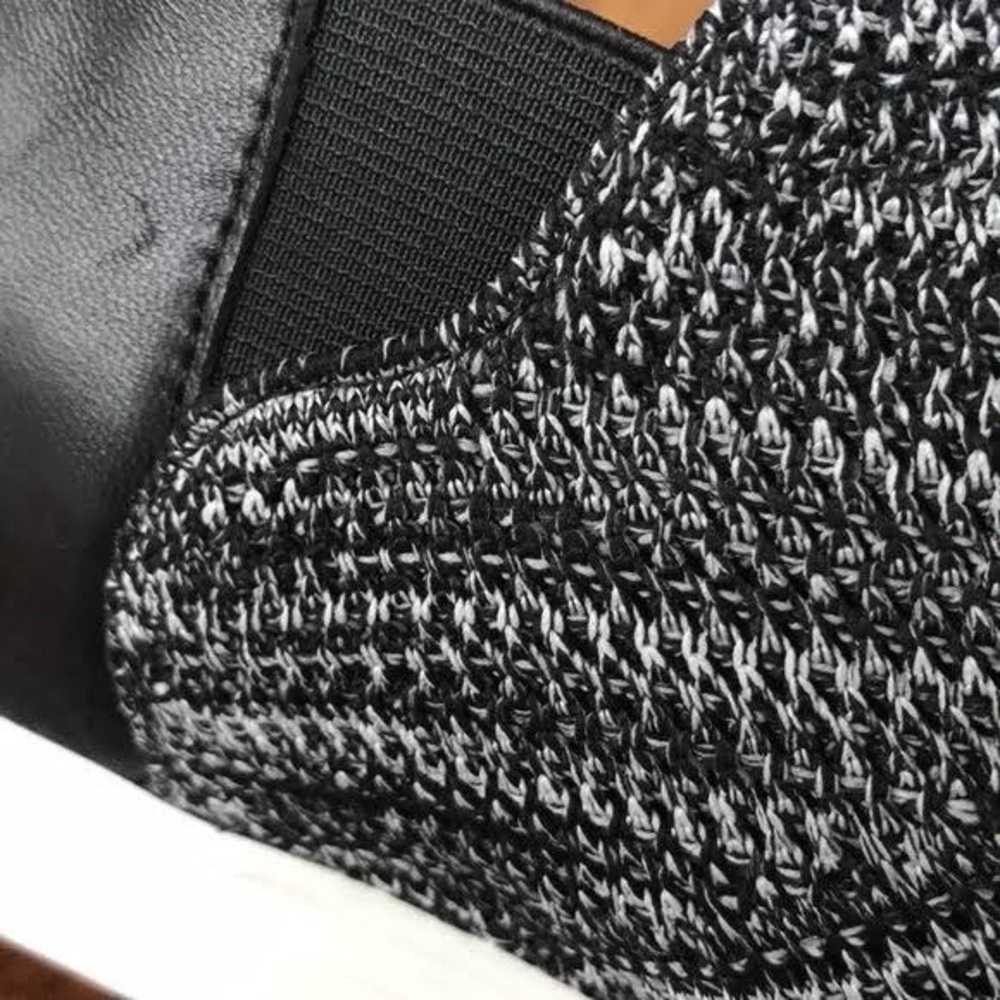 Chelsea & Violet Cielo Flyknit Leather Wedge Slip On Sneakers 10 - Picture 3 of 9